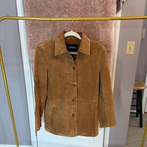 Bernardo Tan Suede Women's Blazer Size M